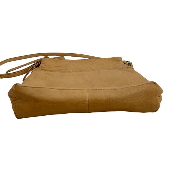 Anthropologie Margot Tan Brown Pebbled Leather Purse Women’s - Picture 11 of 14